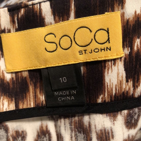 SoCa by St John Leopard Print Pencil Skirt - Picture 8 of 10